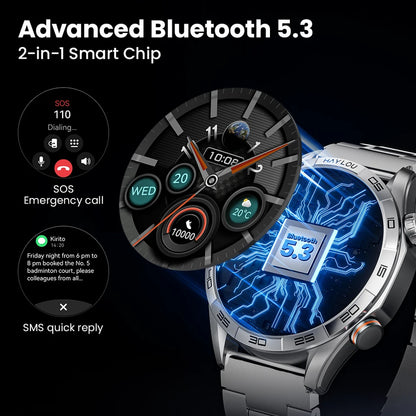 Solar 5 AMOLED Smartwatch – Bluetooth Calls & Health Tracking