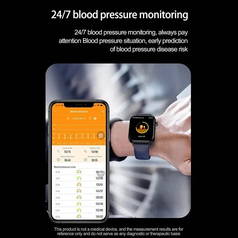 AI Health Smart Watch With ECG, Lipid & Uric Acid Tests
