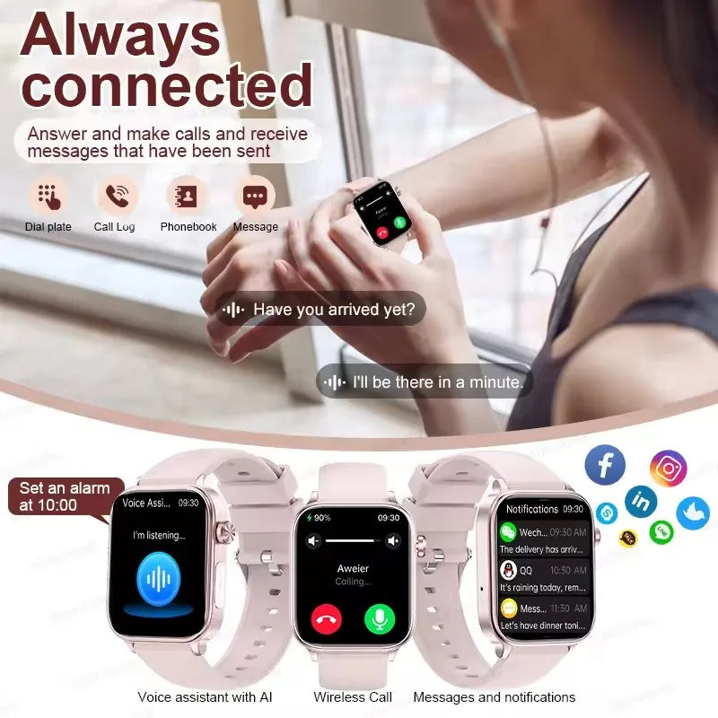 AI Health Smart Watch With ECG, Lipid & Uric Acid Tests