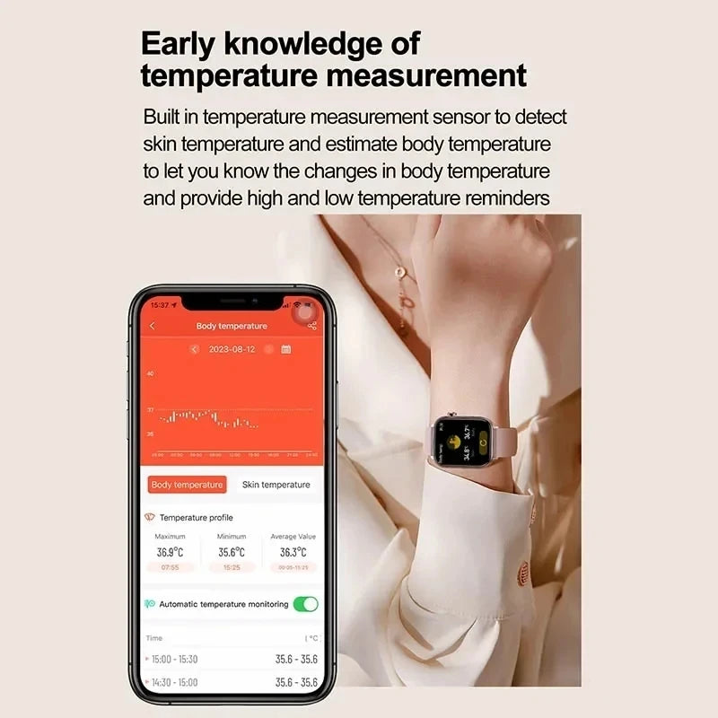 AI Health Smart Watch With ECG, Lipid & Uric Acid Tests
